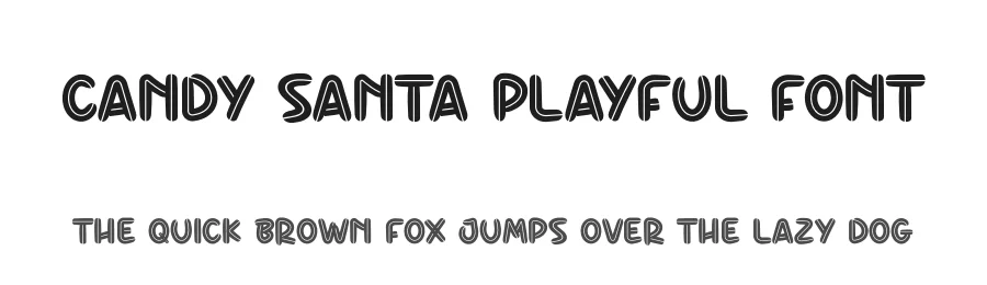 Candy Santa Playful Font by creativeletter — Display Font