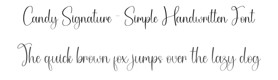 Candy Signature – Simple Handwritten Font by creativeletter — Script Handwritten Font
