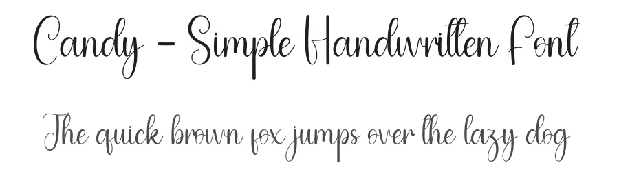 Candy – Simple Handwritten Font by andikastudio — Script Handwritten Font