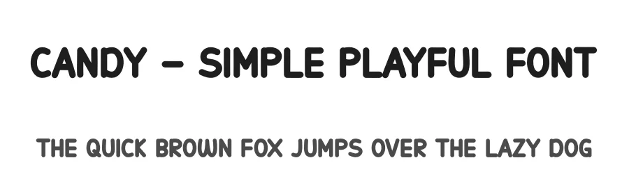 Candy – Simple Playful Font by andikastudio — Display Font