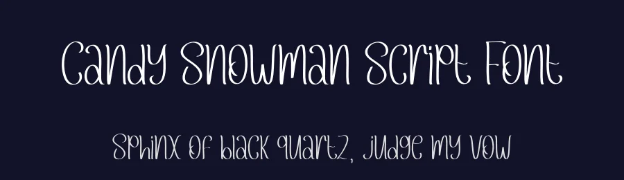 Candy Snowman Script Font by creativeletter — Script Handwritten Font — thumbnail 2