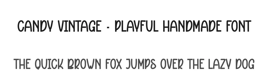 Candy Vintage – Playful Handmade Font by andikastudio — Display Font