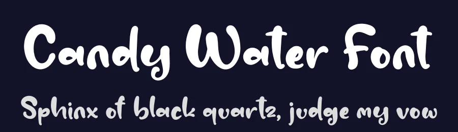 Candy Water Font by perspectype — Display Font — thumbnail 2