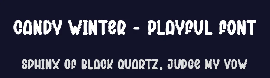 Candy Winter – Playful Font by creativeletter — Display Font — thumbnail 2