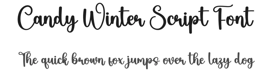 Candy Winter Script Font by Kecimpring — Script Handwritten Font