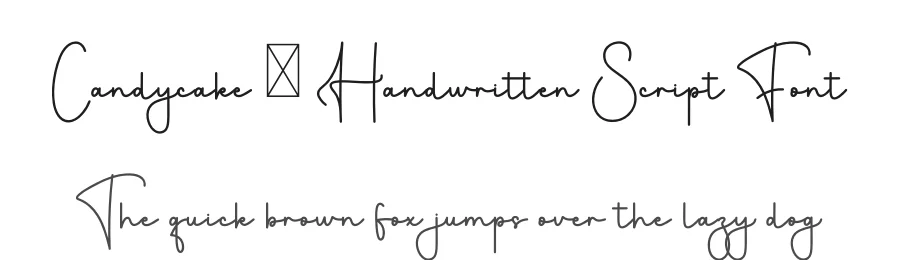 Candycake – Handwritten Script Font by freshtypeink — Script Handwritten Font