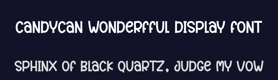 Candycan Wonderfful Display Font by andikastudio — Display Font — thumbnail 2