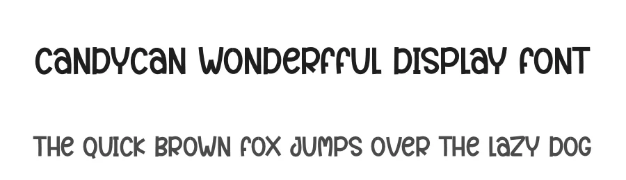 Candycan Wonderfful Display Font by andikastudio — Display Font