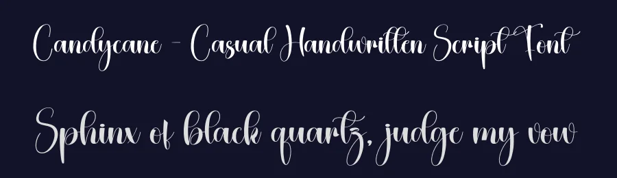 Candycane – Casual Handwritten Script Font by creativeletter — Script Handwritten Font — thumbnail 2