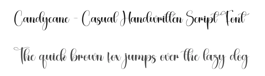 Candycane – Casual Handwritten Script Font by creativeletter — Script Handwritten Font