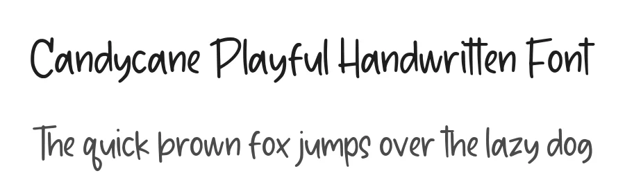 Candycane Playful Handwritten Font by balpirick — Script Handwritten Font