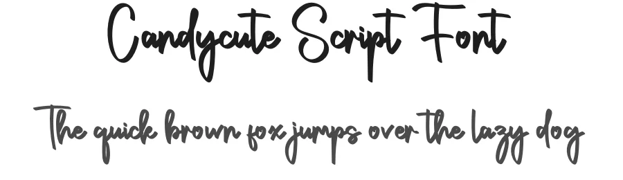 Candycute Script Font by creativeletter — Script Handwritten Font