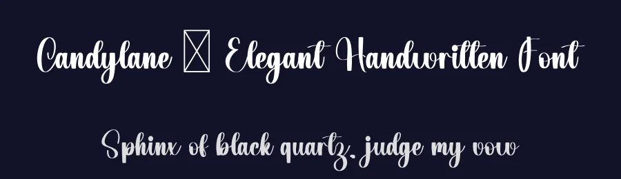 Candylane – Elegant Handwritten Font by freshtypeink — Script Handwritten Font — thumbnail 2