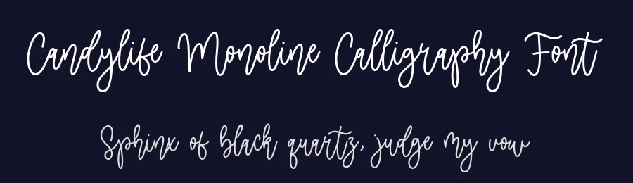 Candylife Monoline Calligraphy Font by balpirick — Script Handwritten Font — thumbnail 2