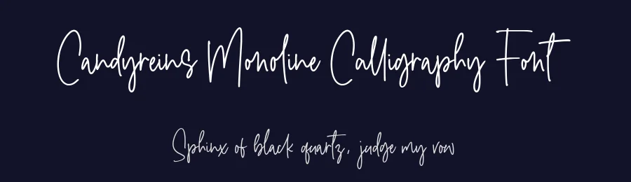 Candyreins Monoline Calligraphy Font by balpirick — Script Handwritten Font — thumbnail 2