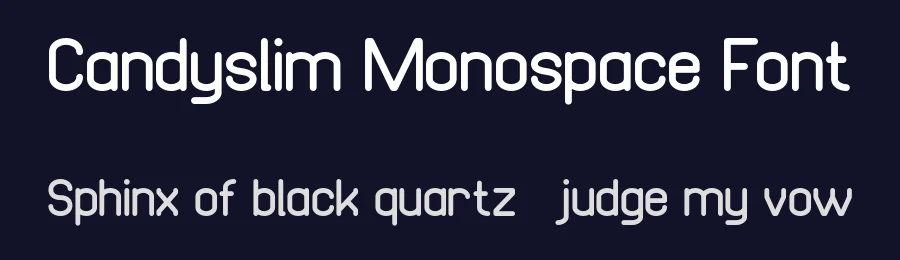 Candyslim Monospace Font by Pikgura Type — Display Font — thumbnail 2