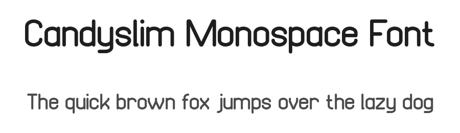 Candyslim Monospace Font by Pikgura Type — Display Font