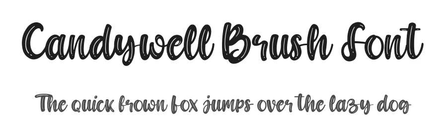 Candywell Brush Font by fontkong — Script Handwritten Font