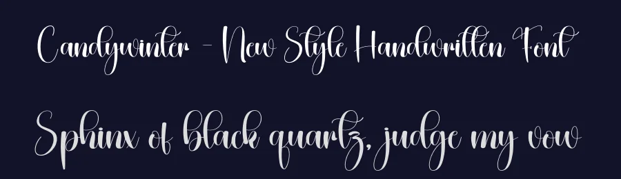 Candywinter – New Style Handwritten Font by creativeletter — Script Handwritten Font — thumbnail 2