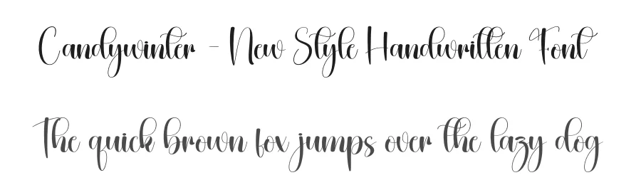 Candywinter – New Style Handwritten Font by creativeletter — Script Handwritten Font