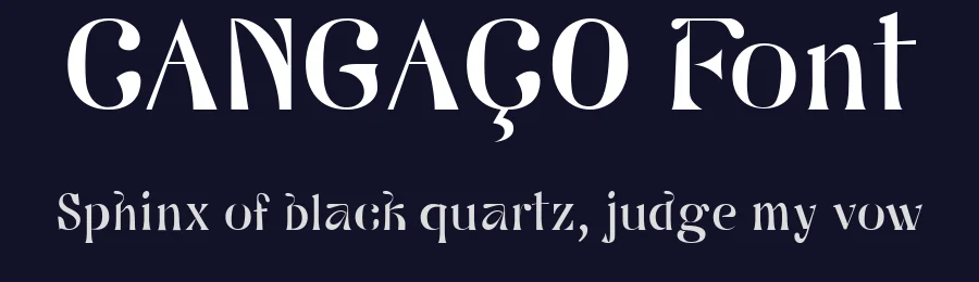 CANGAÇO Font by Lucas Magdaleni — Display Font — thumbnail 2