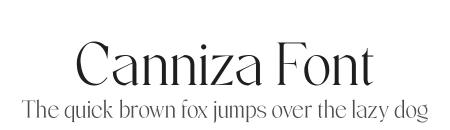 Canniza Font by Prominent and Affluent — Serif Font