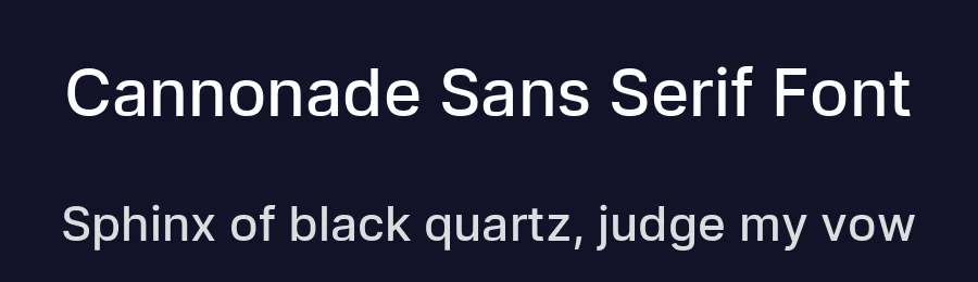 Cannonade Sans Serif Font by Camille Khubbetdinov — Sans Serif Font — thumbnail 2