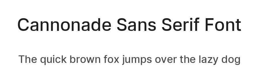Cannonade Sans Serif Font by Camille Khubbetdinov — Sans Serif Font