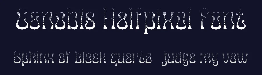 Canobis Halfpixel Font by craftsupplyco — Display Font — thumbnail 2