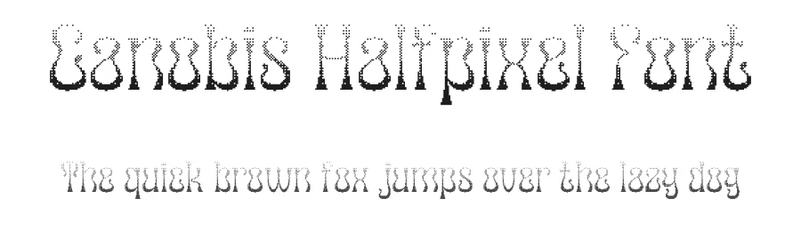 Canobis Halfpixel Font by craftsupplyco — Display Font
