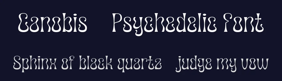 Canobis – Psychedelic Font by craftsupplyco — Display Font — thumbnail 2