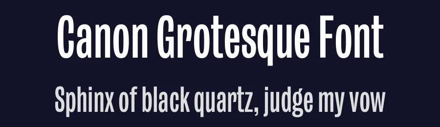 Canon Grotesque Font by veeratchanon — Sans Serif Font — thumbnail 2