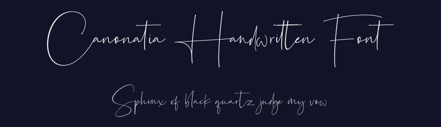 Canonatia Handwritten Font by fikryal — Script Handwritten Font — thumbnail 2