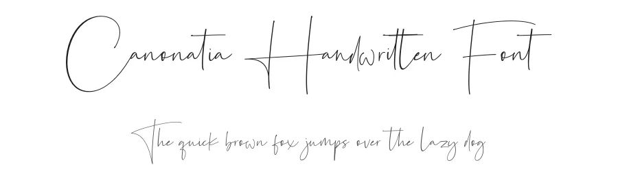 Canonatia Handwritten Font by fikryal β Script Handwritten Font