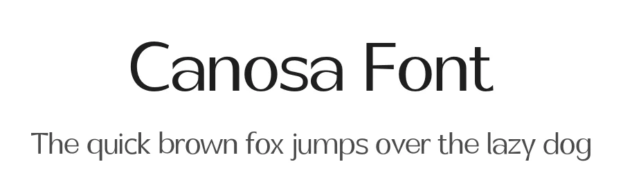 Canosa Font by Propertype — Sans Serif Font