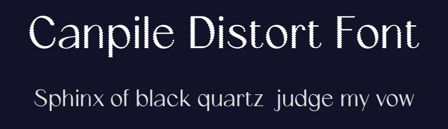Canpile Distort Font by craftsupplyco — Sans Serif Font — thumbnail 2