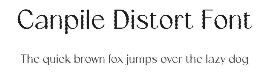 Canpile Distort Font by craftsupplyco — Sans Serif Font