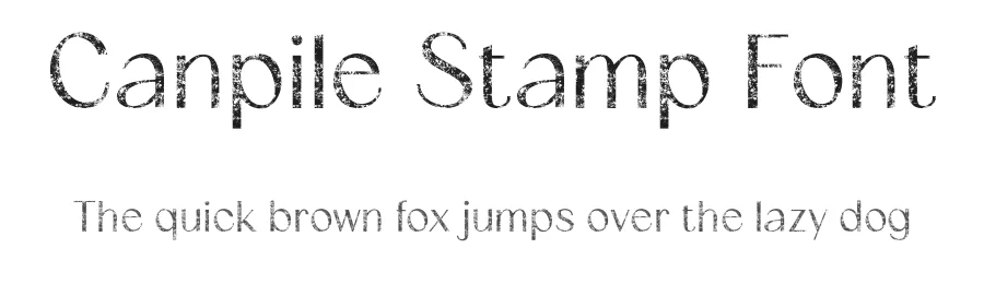 Canpile Stamp Font by craftsupplyco — Sans Serif Font