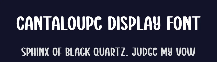 Cantaloupe Display Font by creativeletter — Display Font — thumbnail 2