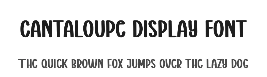 Cantaloupe Display Font by creativeletter — Display Font