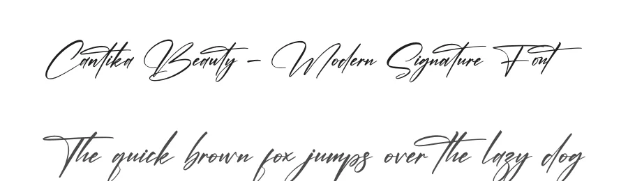 Cantika Beauty – Modern Signature Font by letternity — Script Handwritten Font