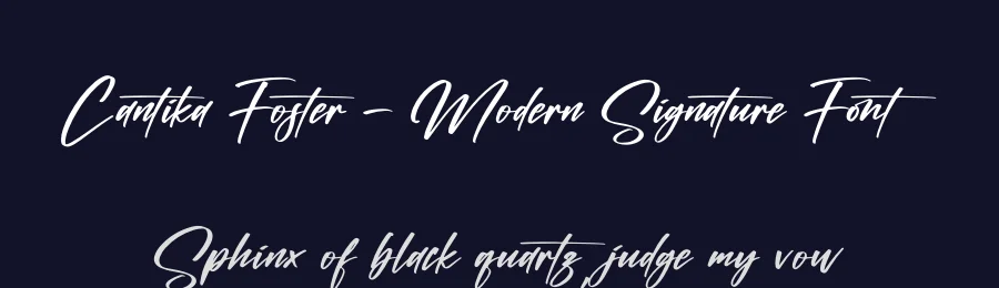 Cantika Foster – Modern Signature Font by letternity — Script Handwritten Font — thumbnail 2
