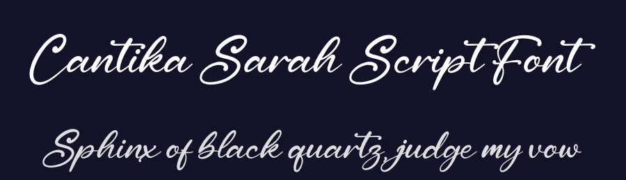 Cantika Sarah Script Font by glorytype — Script Handwritten Font — thumbnail 2