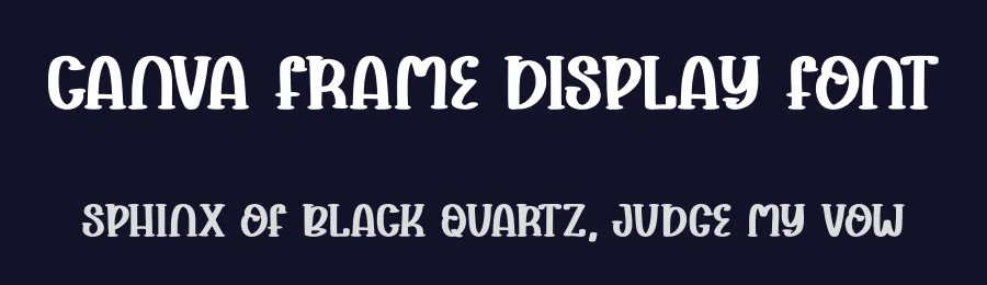 Canva Frame Display Font by Craftedtype — Decorative Font — thumbnail 2