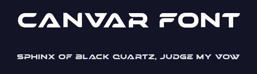 Canvar Font by Mahir Huseyn — Display Font — thumbnail 2