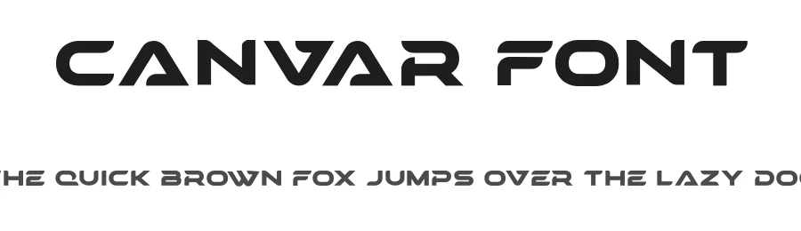 Canvar Font by Mahir Huseyn — Display Font