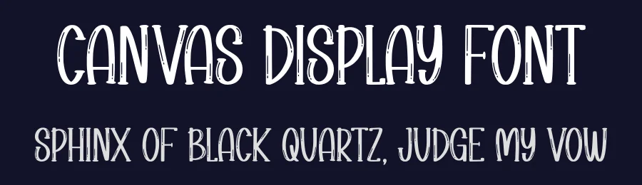 Canvas Display Font by Minimalist Eyes — Display Font — thumbnail 2