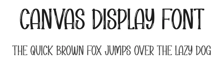 Canvas Display Font by Minimalist Eyes — Display Font