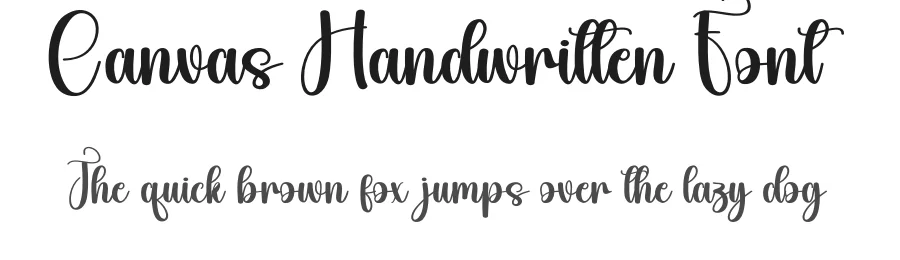 Canvas Handwritten Font by andikastudio — Script Handwritten Font