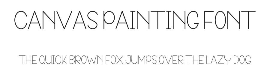 Canvas Painting Font by freshtypeink — Display Font